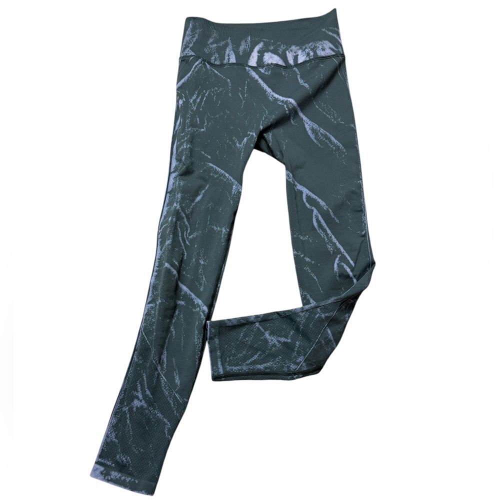 Lululemon Gray Is Watercolor Design Leggings